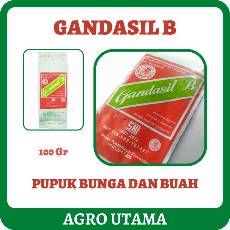 Jual Gandasil B - Pupuk Buah & Bunga - NPK Majemuk Nutrisi Perangsang ...