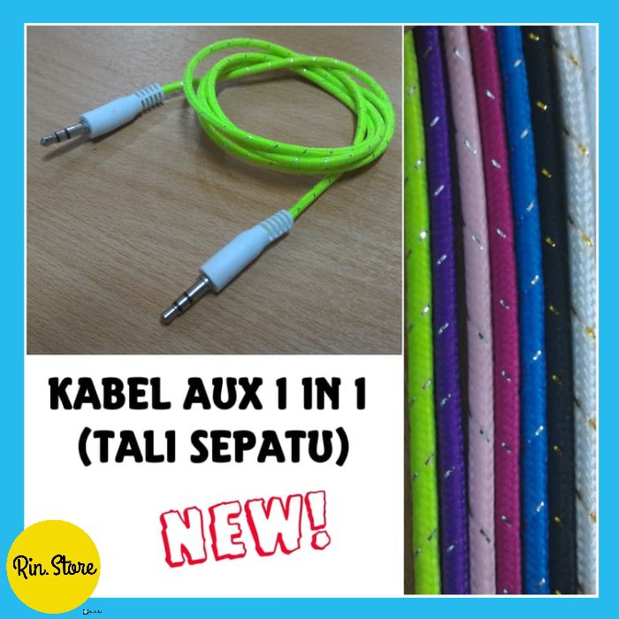 Jual Kabel Data Audio In Tali Sepatu Kabel Aux Murah Original Model Tali Sambungan Ke Hp