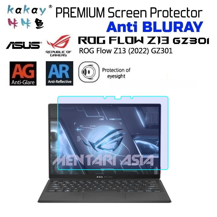 Upscreen Displayschutzfolie Blickschutzfilter Für ASUS Rog Flow Z13 2022 Anti Spy Privacy Filter Sichtschutz Blickschutzfilter Blaulicht Schutz S033302t