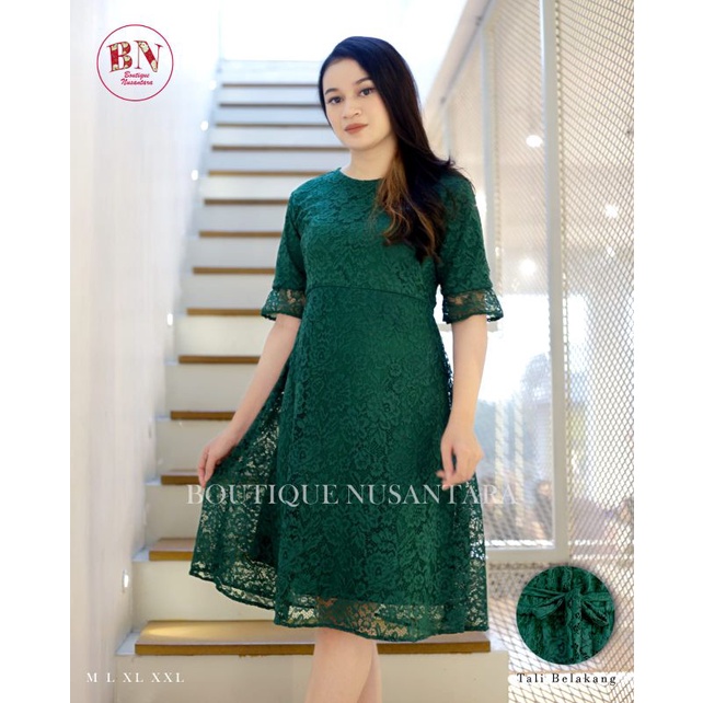 Jual RC 12.12 Dress Brokat /Dress Pesta /Dress Natal /Dress Kondangan