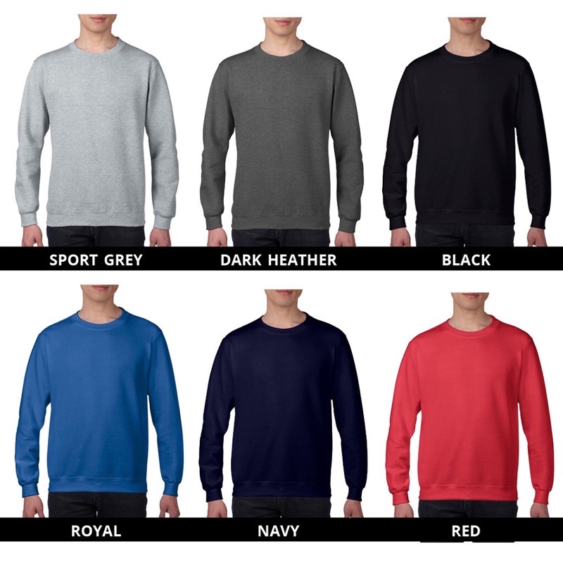 SWEATER POLOS GILDAN HEAVY BLEND 88000 CREWNECK GILDAN ORIGINAL CREWNECK POLOS