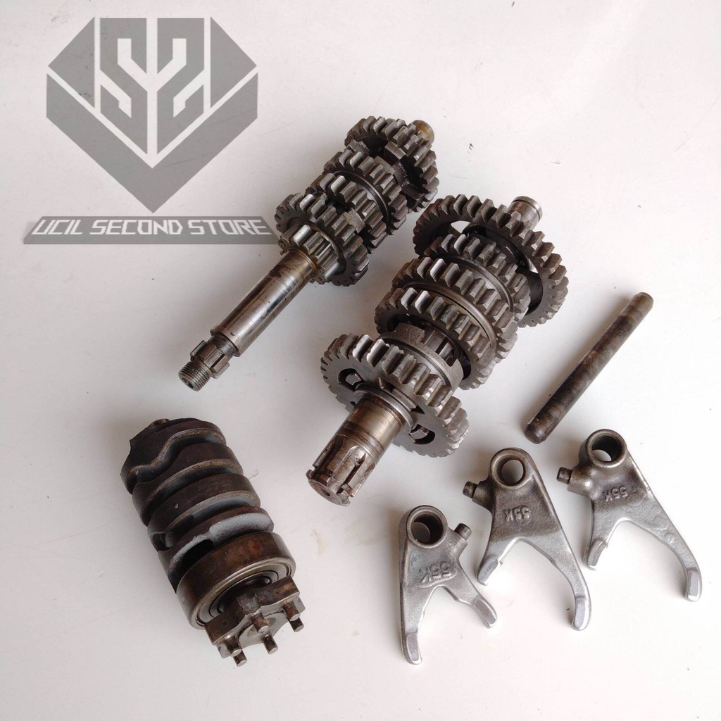 Jual GEAR GIGI RASIO YAMAHA RXZ RZR KOMPLIT ORI GEARBOK RASIO TRANSMISI ...