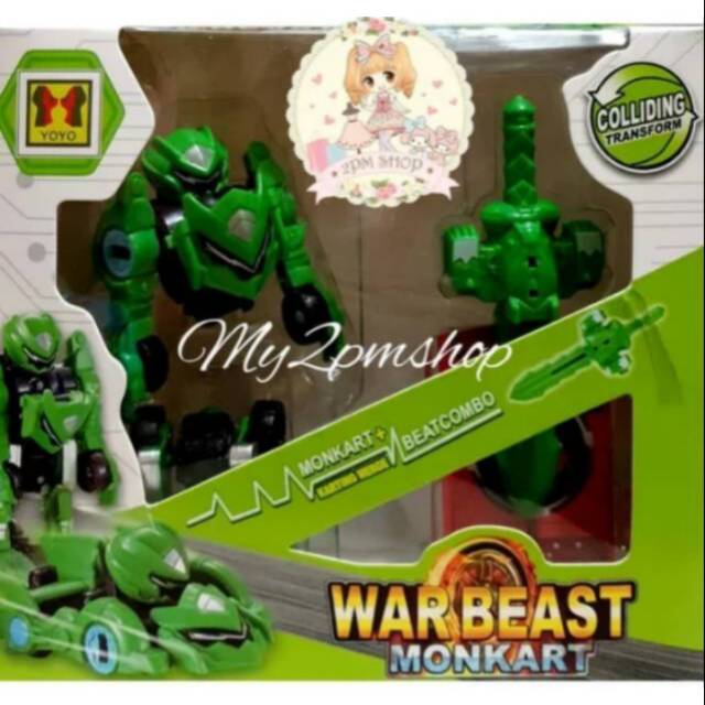 Jual Mainan Warbeast Monkart Hijau Keren | Shopee Indonesia