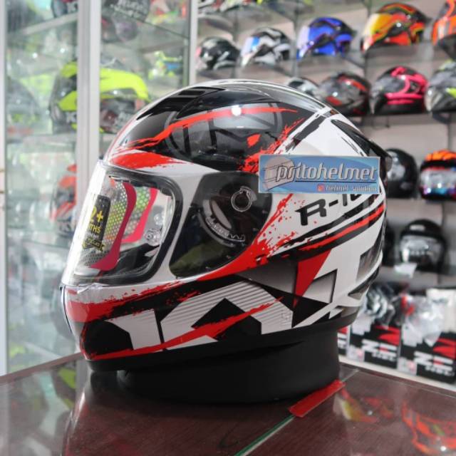 Jual KYT R10 Seri 2 Black Red White | Shopee Indonesia
