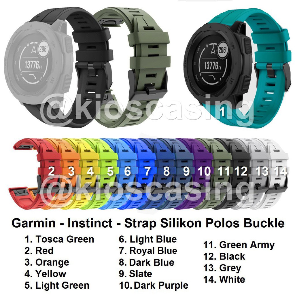 Jual Garmin Instinct S60 Fenix 5 935 Strap Tali Jam Band Polos