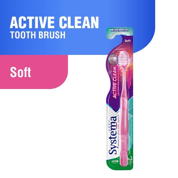 Jual SYSTEMA Active Clean Soft Sikat Gigi | WINGS | Shopee Indonesia