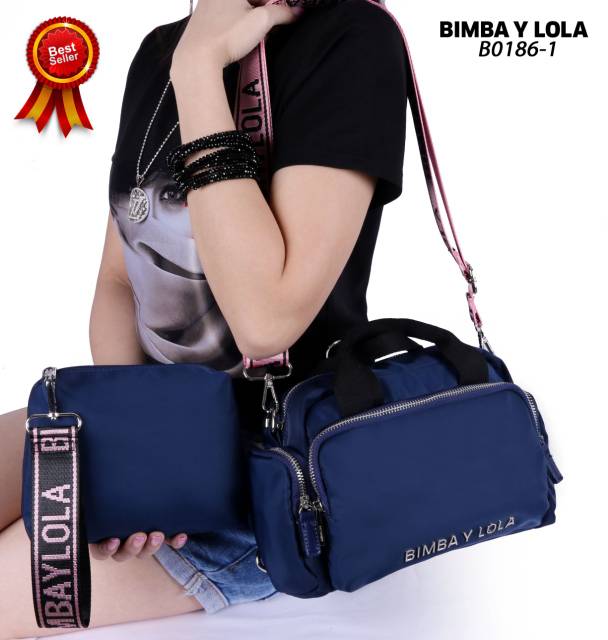 Jual Tas Bimba Y lola Backpack navy two Pocket madem new original di lapak  silmi382