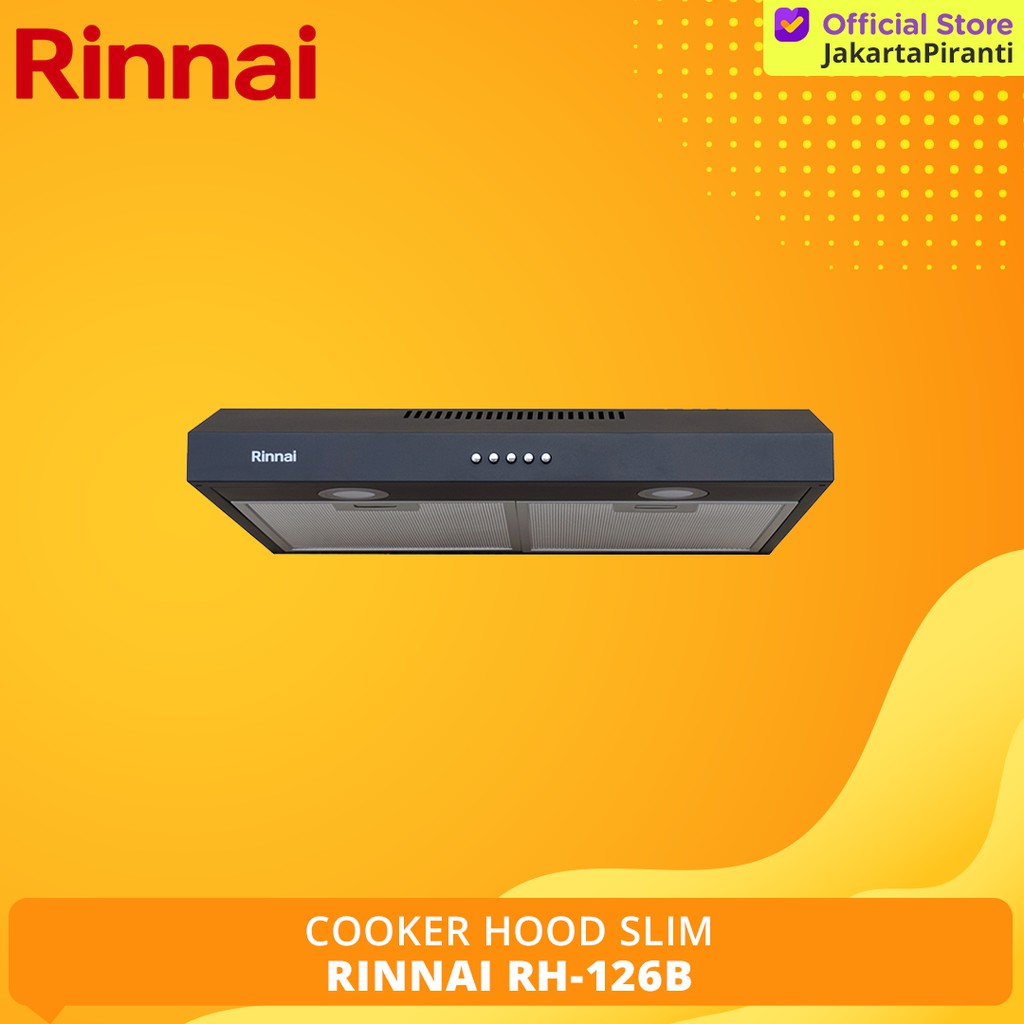 Jual Cooker Hood Rinnai RH-126B Slim Hood Penghisap Asap Kompor ...