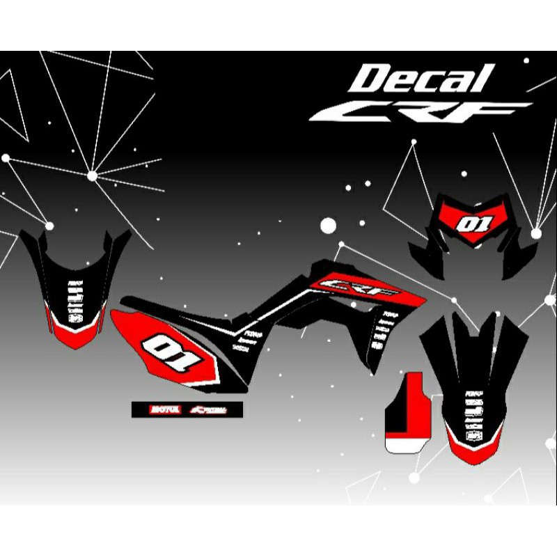 Jual Sticker Decal Crf L Full Body Custom Shopee Indonesia