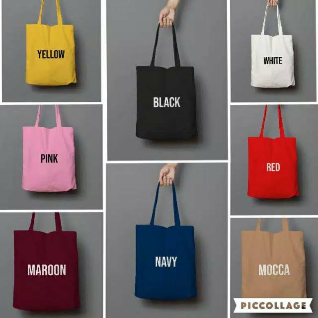 Kain kanvas tote discount bag