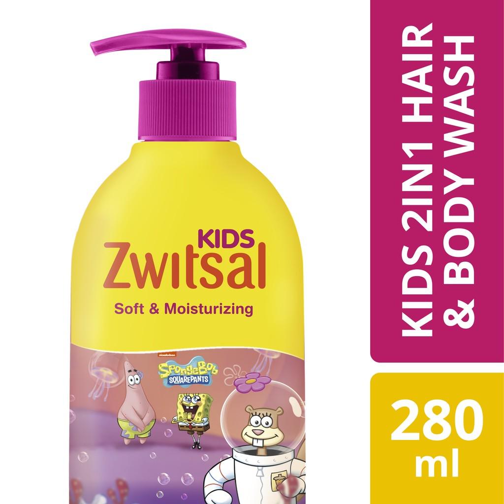 Jual Zwitsal Kids 2 In 1 Hair & Body Wash Soft And Moisturizing 280 ml