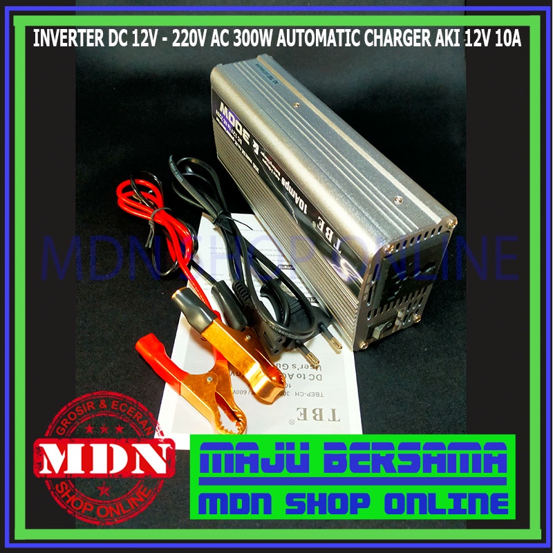 Jual Inverter DC 12V TO 220V AC automatis charger aki 12V 10A Shopee