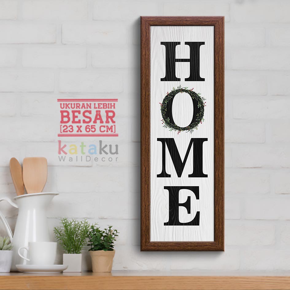 Jual Hiasan Dinding Rustic Tulisan HOME Sign Dekorasi Rumah Wall Decor