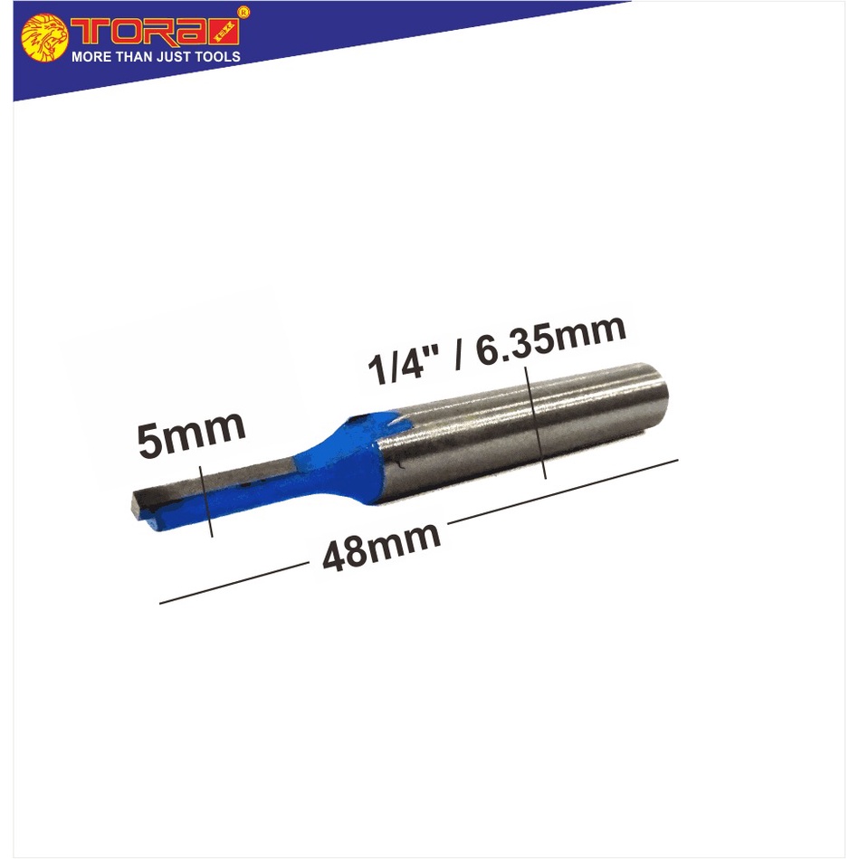 Jual TORA Router One Blade Straight Bits 3/16