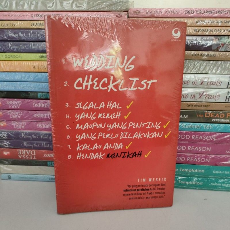 Jual Buku Murah Original - Buku Wedding Checklist | Shopee Indonesia