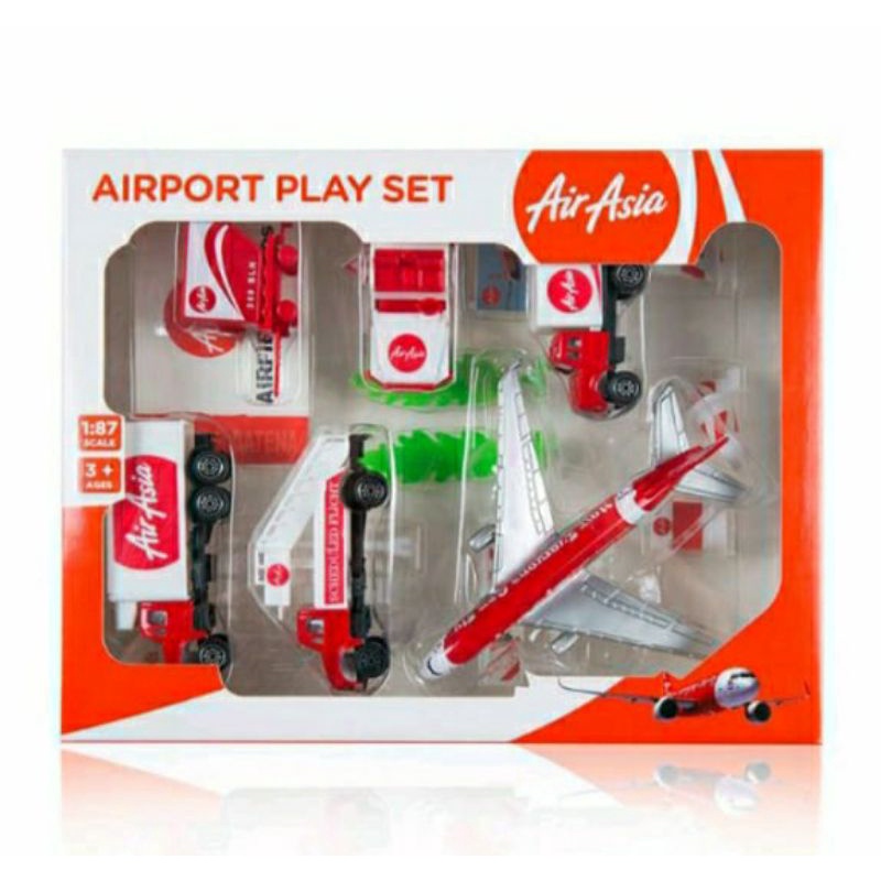 AirAsia AIRPORT PLAY SET (1:87 スケール) Jual AirAsia Airport playset merchandise exclusive | Shopee Indonesia