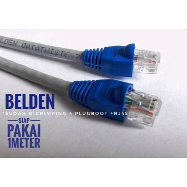 Jual Belden Kabel Lan 1 Meter UTP Cat6 Siap Pakai Sudah Dicrimping Rj45 ...