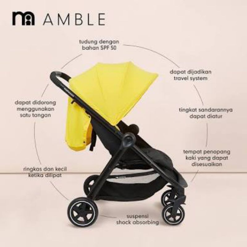 Jual CINGS SPECIAL PRICE 3DAYS MOTHERCARE Amble Stroller Yellow Shopee Indonesia