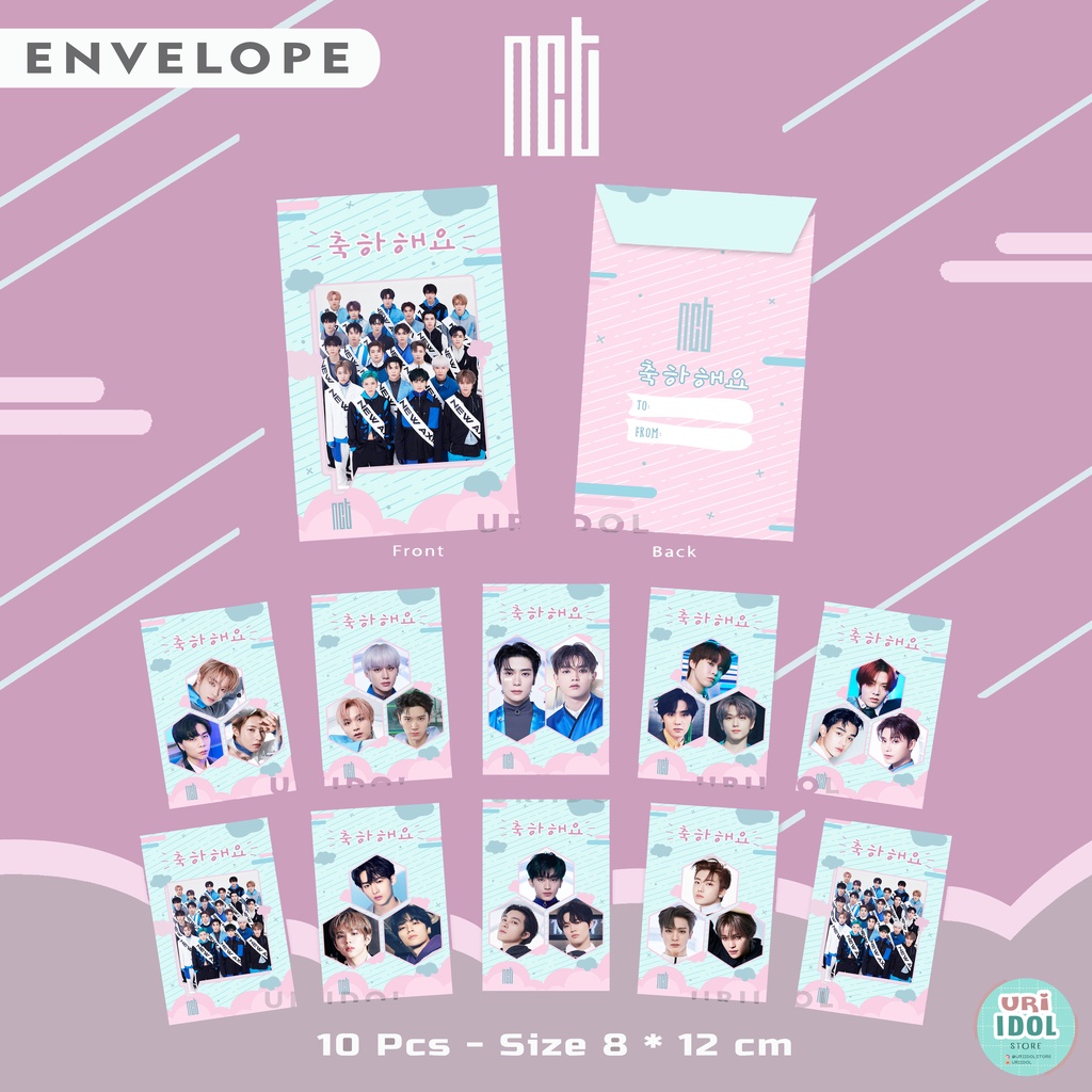 Jual Amplop NCT - 10PCS - AMPLOP KPOP - NCT - NCT ENVELOPE - AMPLOP ...