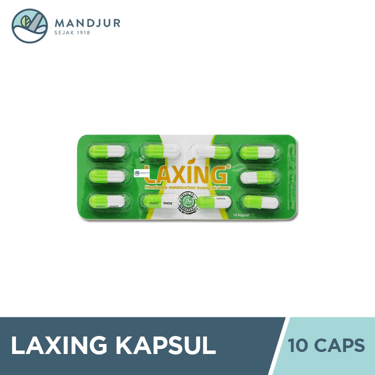 Jual Laxing 10 Kapsul Obat Pencahar Sembelit Konstipasi Shopee