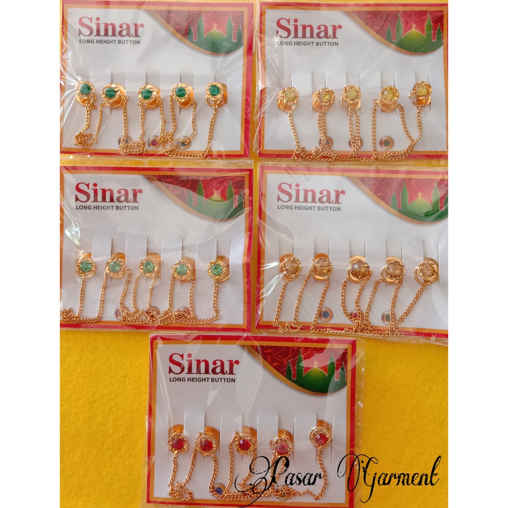 Jual Kancing Melayu Permata Rantai Per Kotak ( 12 papan ) | Shopee ...
