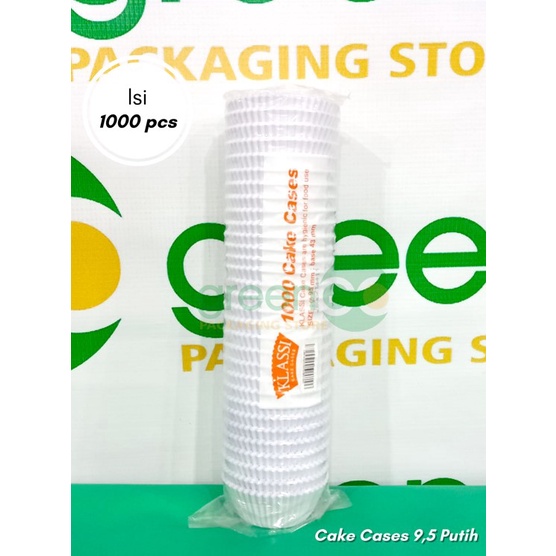 Jual CAKE CASES KLASSI BULAT 95MM 125MM PUTIH POLOS ISI 1000PCS PAPER ...