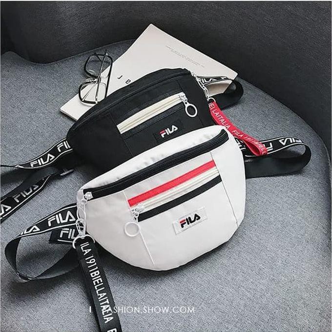 Jual Sale Tas Waistbags Fila Import Preorder Freeongkir Putih Terbaru Shopee Indonesia