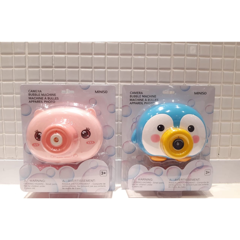 Jual MINISO Camera Bubble Machine/Mainan Bubble [READY STOCK] Shopee