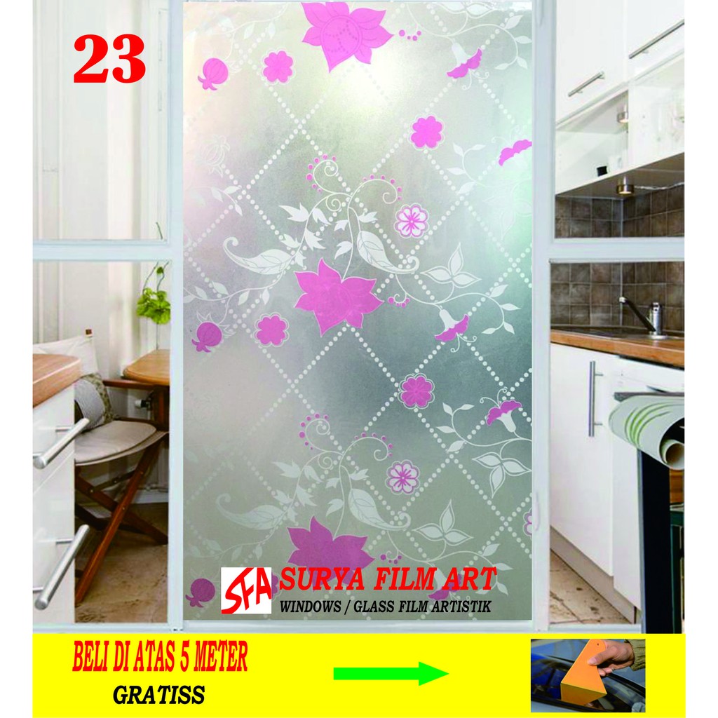 Jual stiker kaca motif baru/sticker kaca L90/pvc | Shopee Indonesia