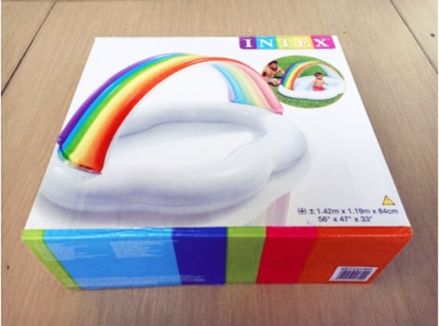 Jual INTEX 57141 Kolam Renang Anak RAINBOW CLOUD POOL 142cm | Shopee ...