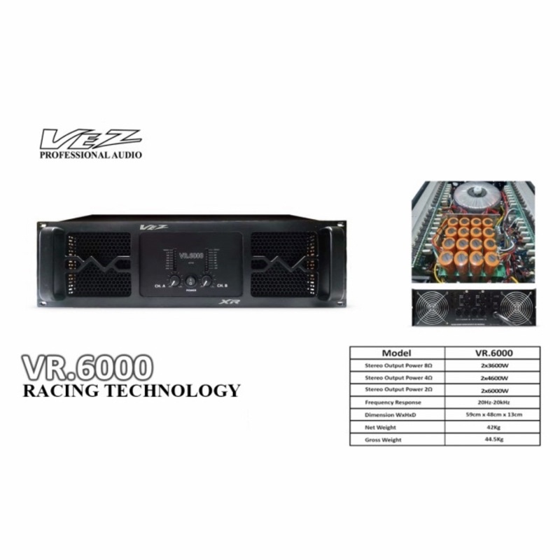 Jual POWER RACING VEZ VR 6000 AMPLIFIER BALAP | Shopee Indonesia