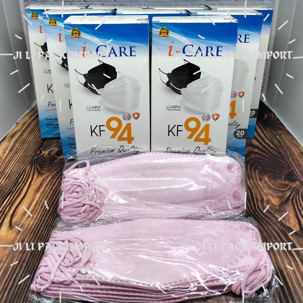 Jual (4 Layers 3D Mask) Masker KF94 i-Care Premium Quality Dewasa / Box ...