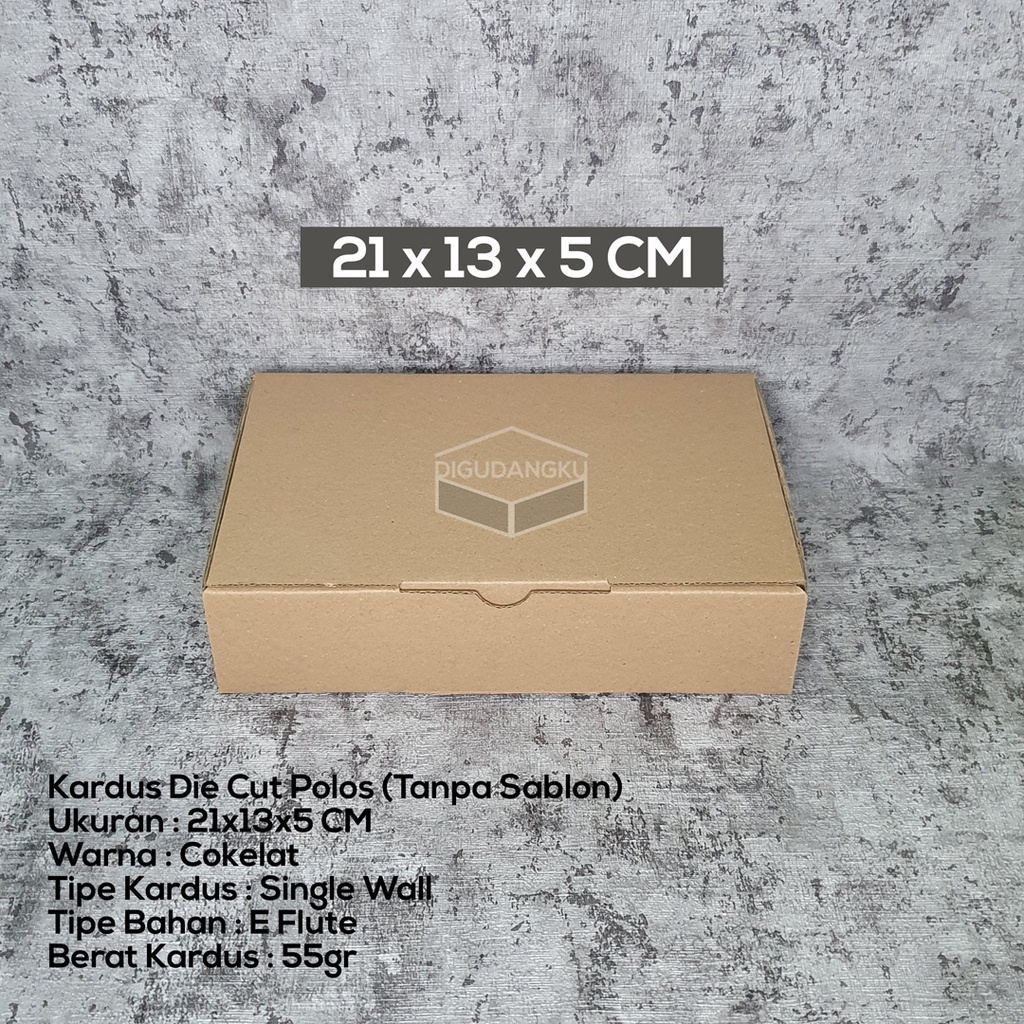 Jual PAKET Kardus Die Cut Box 21x13x5 cm (Isi 10) | Kotak Kado / Kotak ...