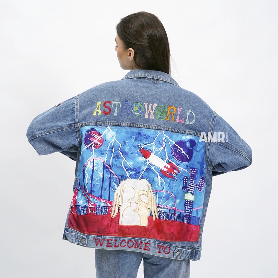 Astroworld 2024 jeans jacket