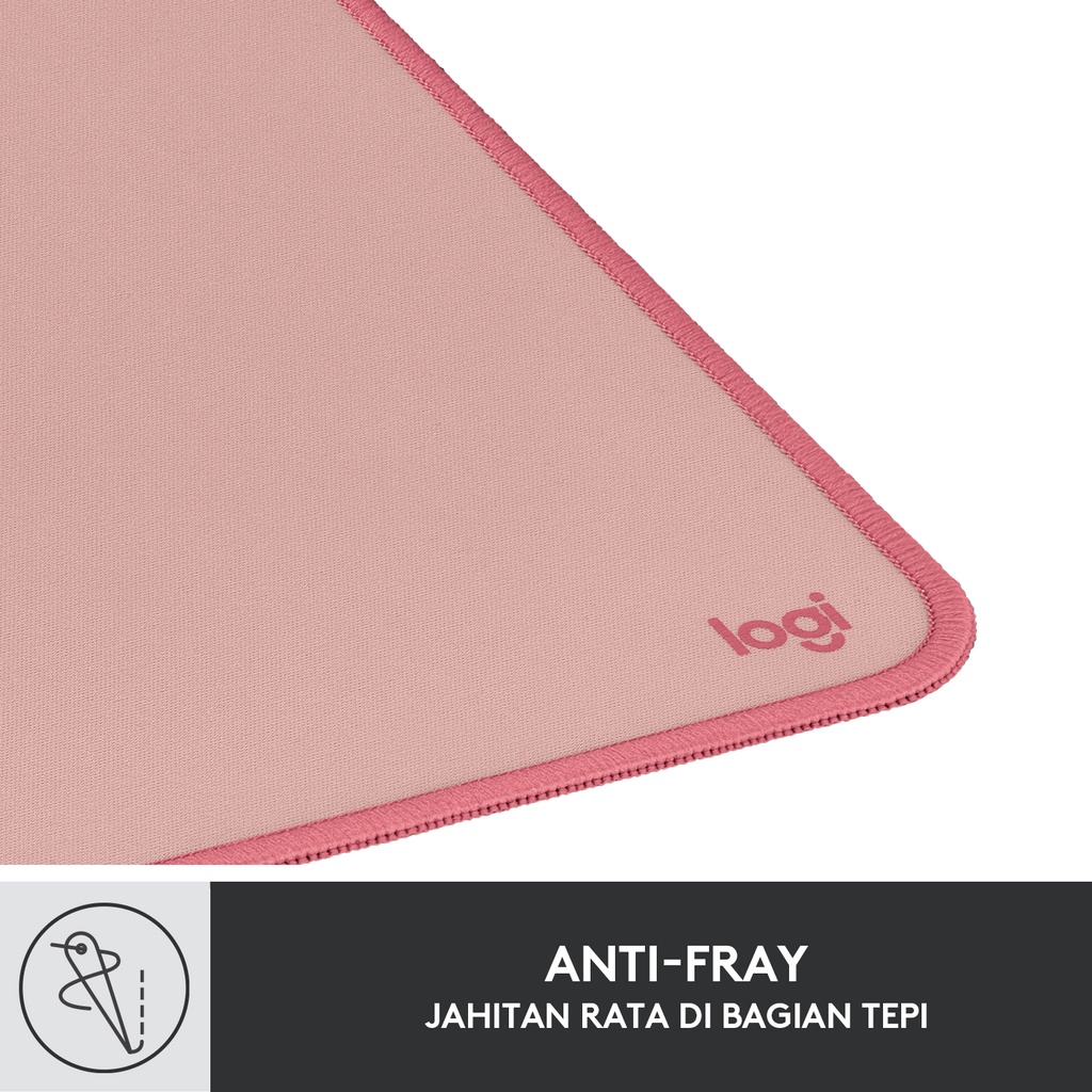 Logitech Desk Mat Studio Series Mouse Pad XL Polos Anti-Slip - Rose (3)