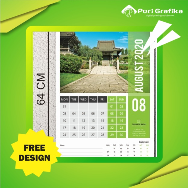 Jual KALENDER DINDING BESAR UKURAN 36x51 / - Type 1 Lembar | Shopee ...