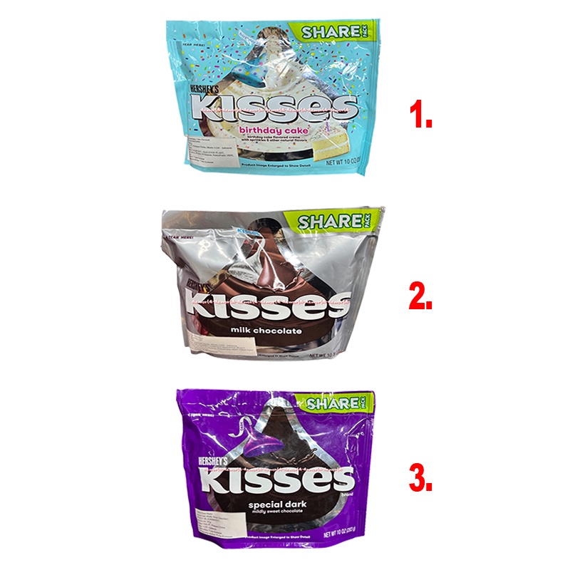 Jual Hershey's Kisses 283gr Birthday Cake Flavour Milk Chocolate