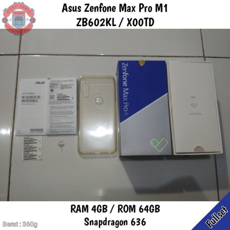 Jual Asus Zenfone Max Pro M1 RAM 4GB ROM 64GB ZB602KL X00TD