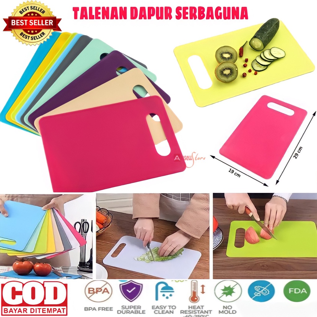 Jual ( BISA COD ) PROMO TALENAN DAPUR PLASTIK NON SLIP WARNA WARNI ...