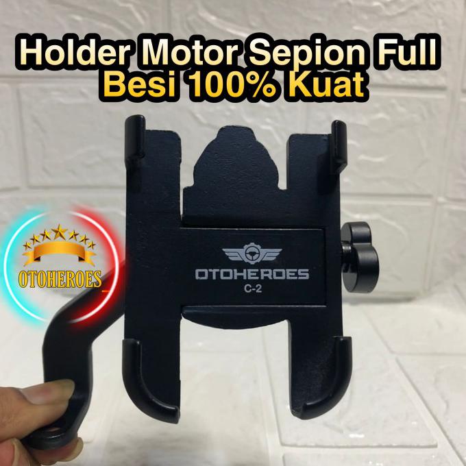 Jual Holder Hp Motor Sepion Full Besi Otoheroes Shopee Indonesia