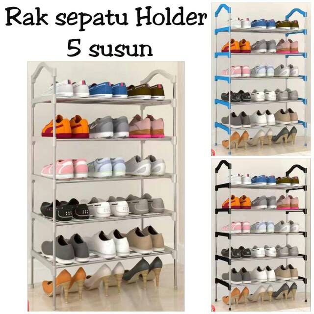 Jual Rak sepatu holder 5 susun | Shopee Indonesia