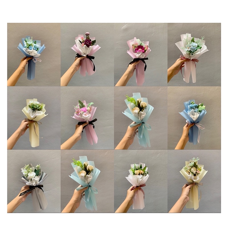 Jual Echiiglo (PO 1hari) mini buket bunga artificial kado cowo ultah