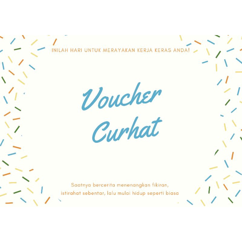 Jual Voucher Curhat | Shopee Indonesia