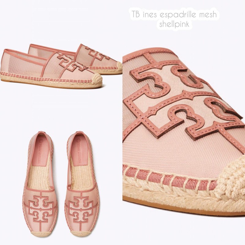 Tory burch ines hot sale espadrille seashell pink