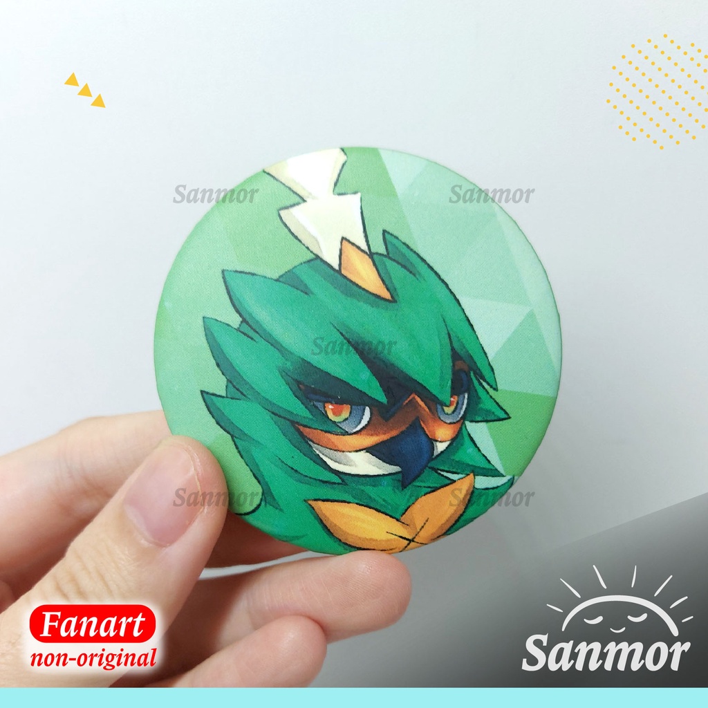 Jual Merchandise Pin Fanart - Pokemon Sun Moon Starter Final Evolution ...