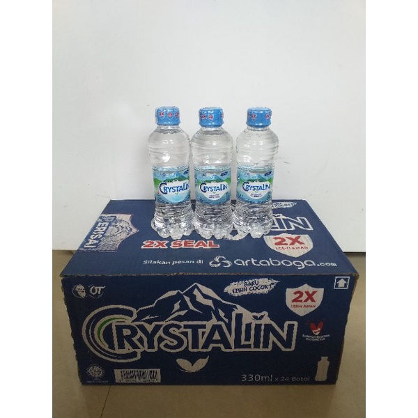 Jual Air Mineral Crystalline 330 ML 1 Dus | Shopee Indonesia