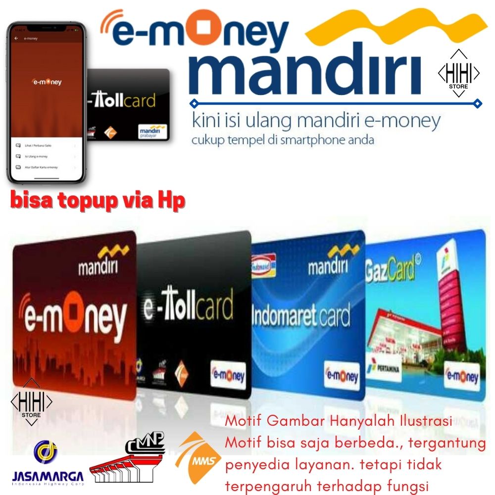 Jual KARTU TOLL MANDIRI E MONEY / E TOLL MANDIRI / MANDIRI EMONEY / E