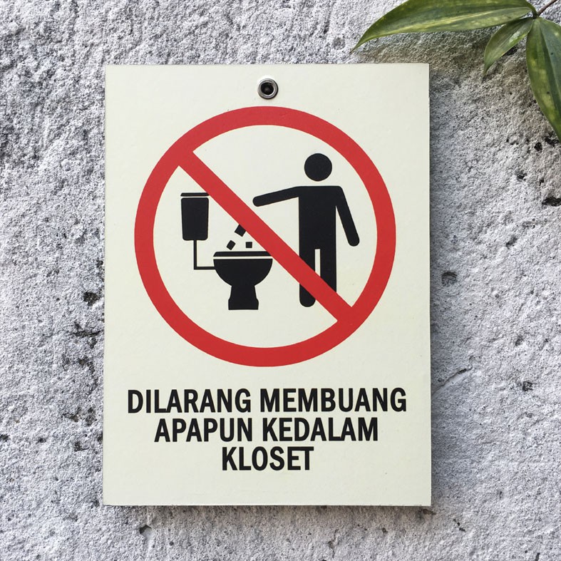 Jual Hiasan Dinding Poster Wall Decor Tanda Larangan Prohibition Sign