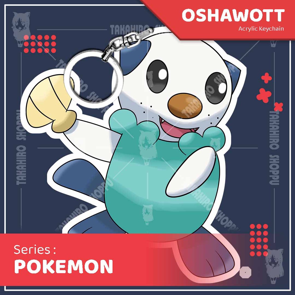 Jual Gantungan Kunci / Keychain Akrilik Pokemon OSHAWOTT | Shopee Indonesia
