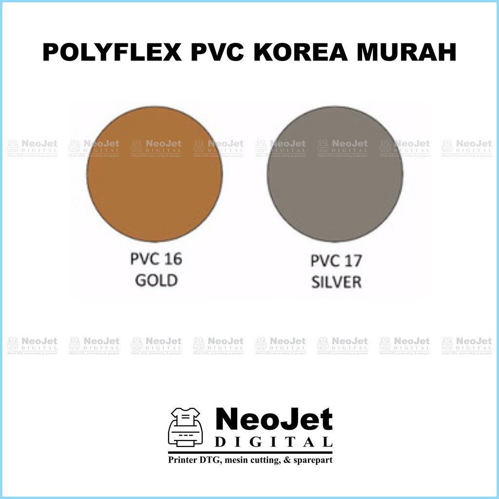 Jual Polyflex Murah PVC Gold Silver Korea Sablon Digital | Shopee Indonesia